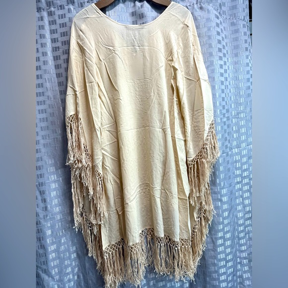 ZARA NEW 100% SILK PONCHO DRESS STUDIO LIMITED EDITION . NEW With‎ tag . - Picture 6 of 7